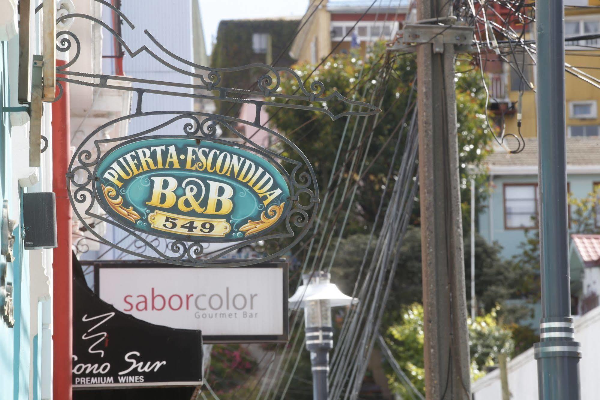 Puerta Escondida Bed & Breakfast Valparaíso Exterior foto